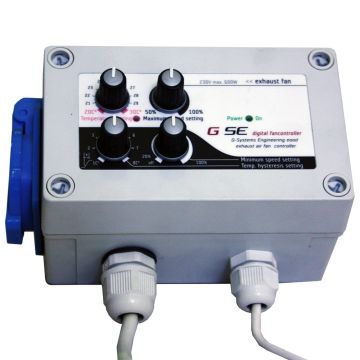 GSE Fancontroller 2 canali Temperatura umidità velocità min. sottopressione