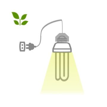 Kit luce vegetativa indoor lampada CFL 125W